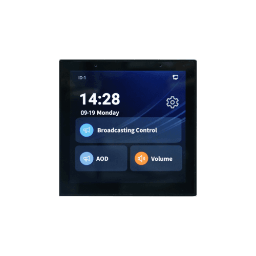 Audio Equipment Network Wall-Mount Audio Touch Panel — Network Wall-Mount Audio Touch Panel gives localized source and level control via PoE for Audio Equipment in UAE