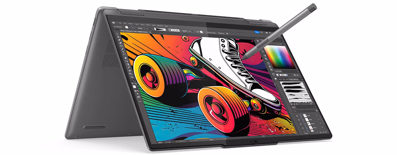 Lenovo Yoga Series — Lenovo Yoga Series delivers 2-in-1 flexibility with OLED visuals for mobile creative and business users for Laptops & Desktops in UAE