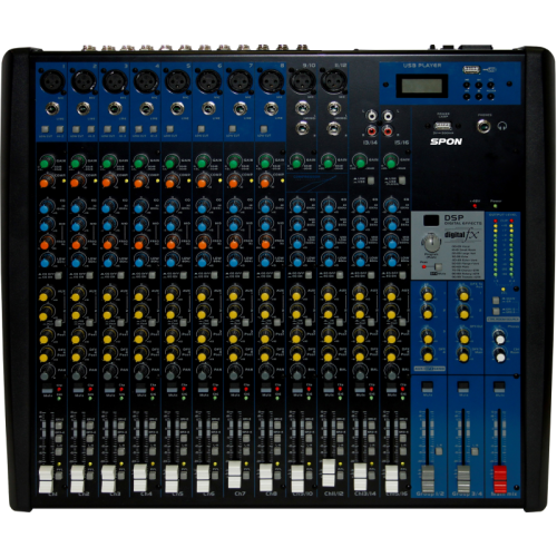 16-Channel Analog Mixing Console