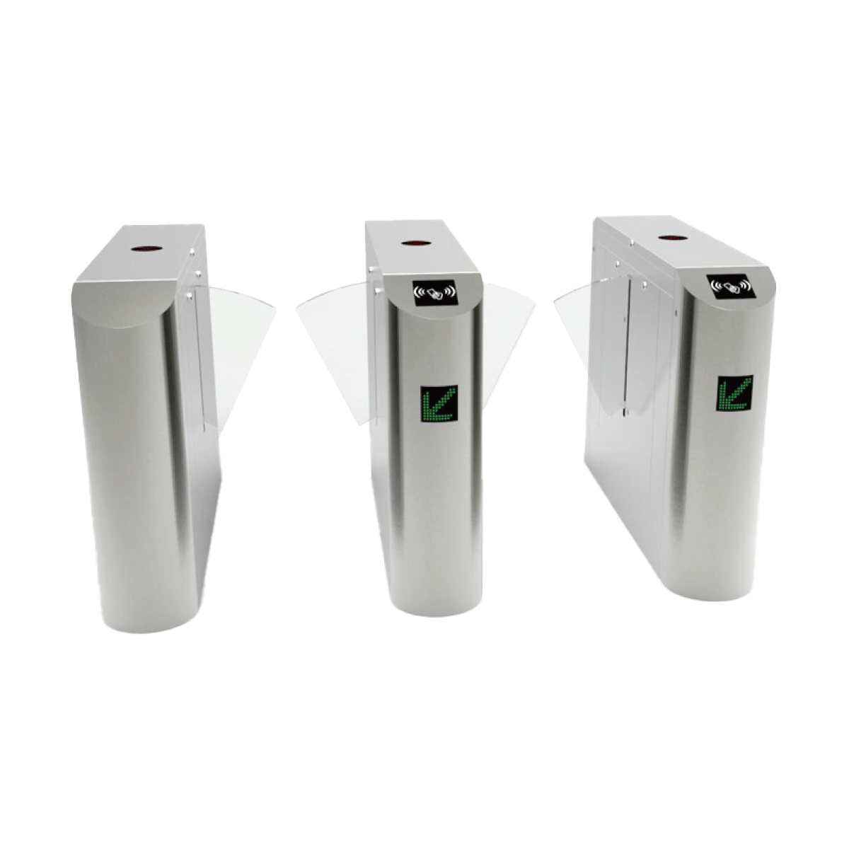 LIDE LD-Y601 Classic Dual Lane Flap Barrier Turnstile