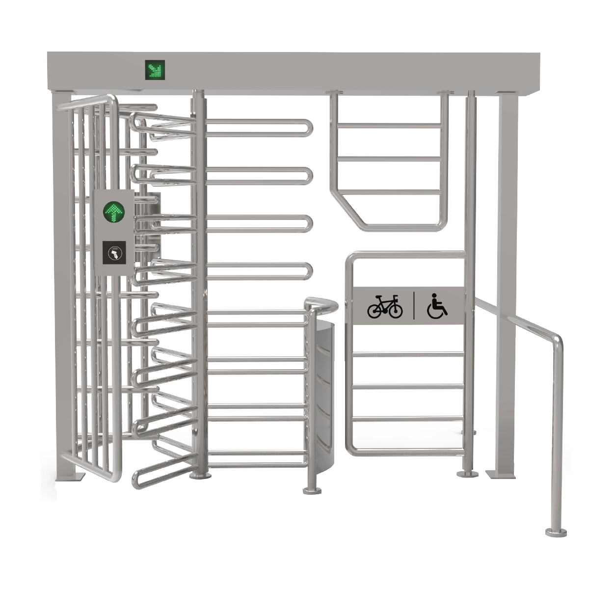 LIDE LD-Q810 Full Height Turnstile with Bicycle and DDA Gate