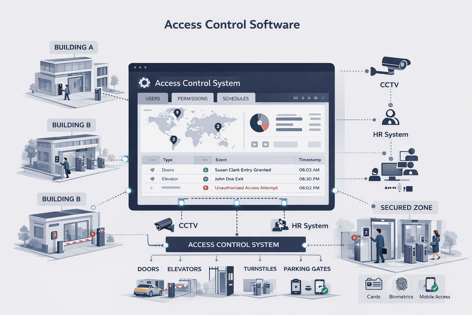 Access Control Software Dashboard