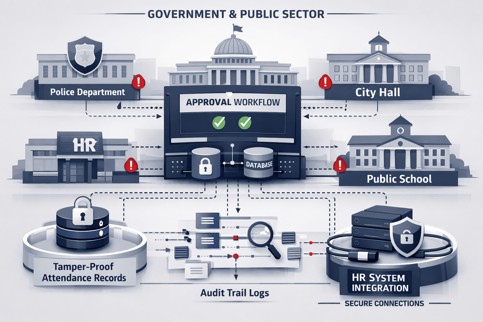 Government & Public Sector for time attendance system in UAE