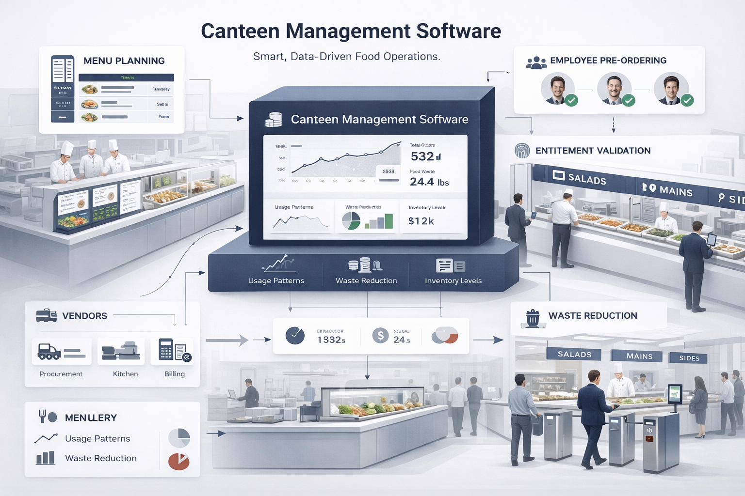 Canteen Management Software Dashboard