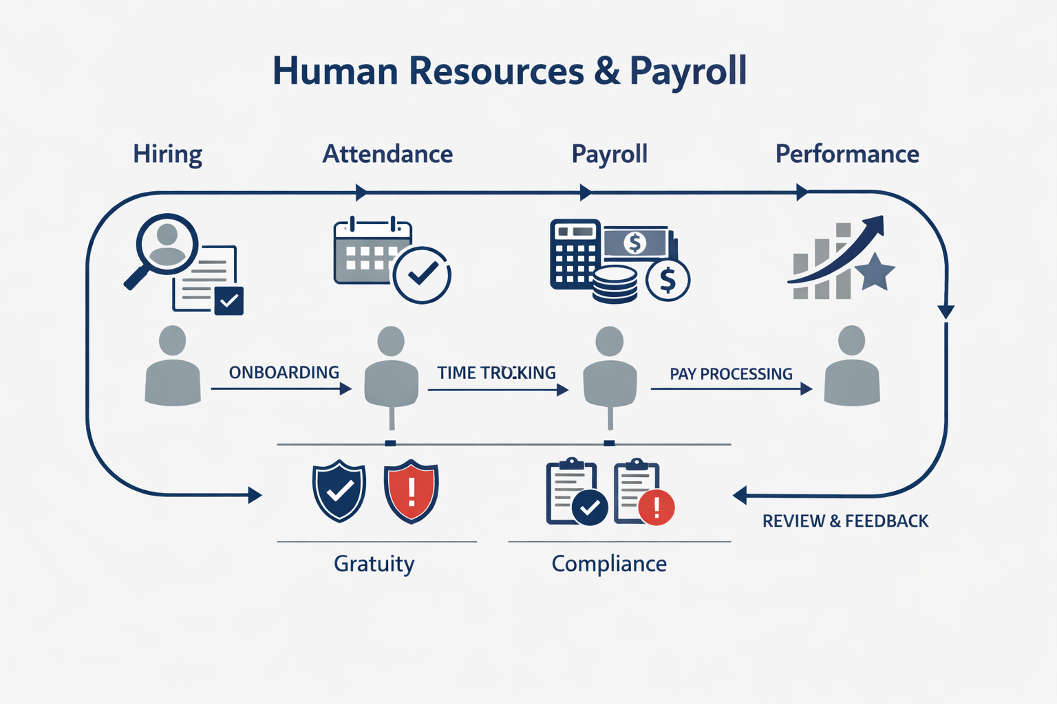 ERP human resources and payroll module for UAE workforce management