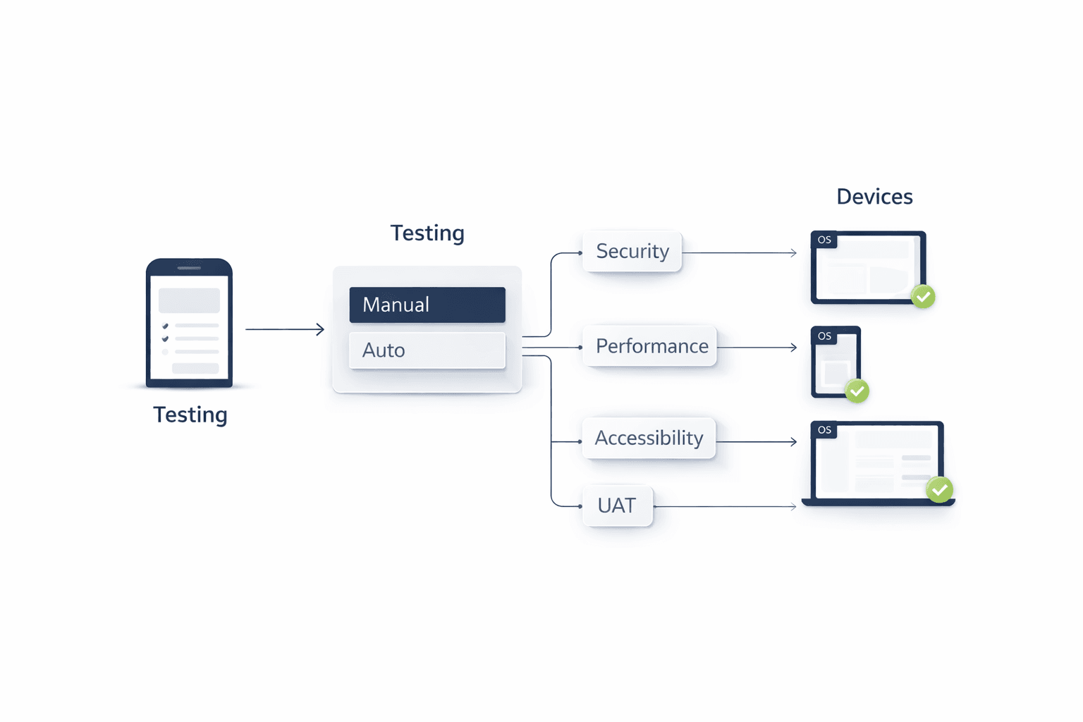 Mobile app quality assurance and testing across devices and OS versions