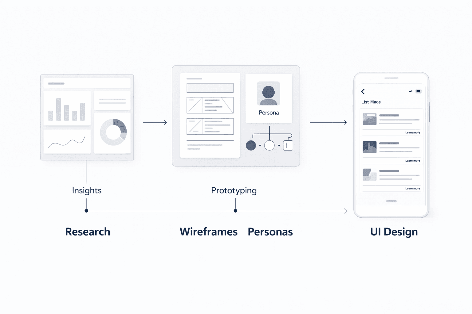 Research-driven mobile app UX UI design for intuitive enterprise application experiences