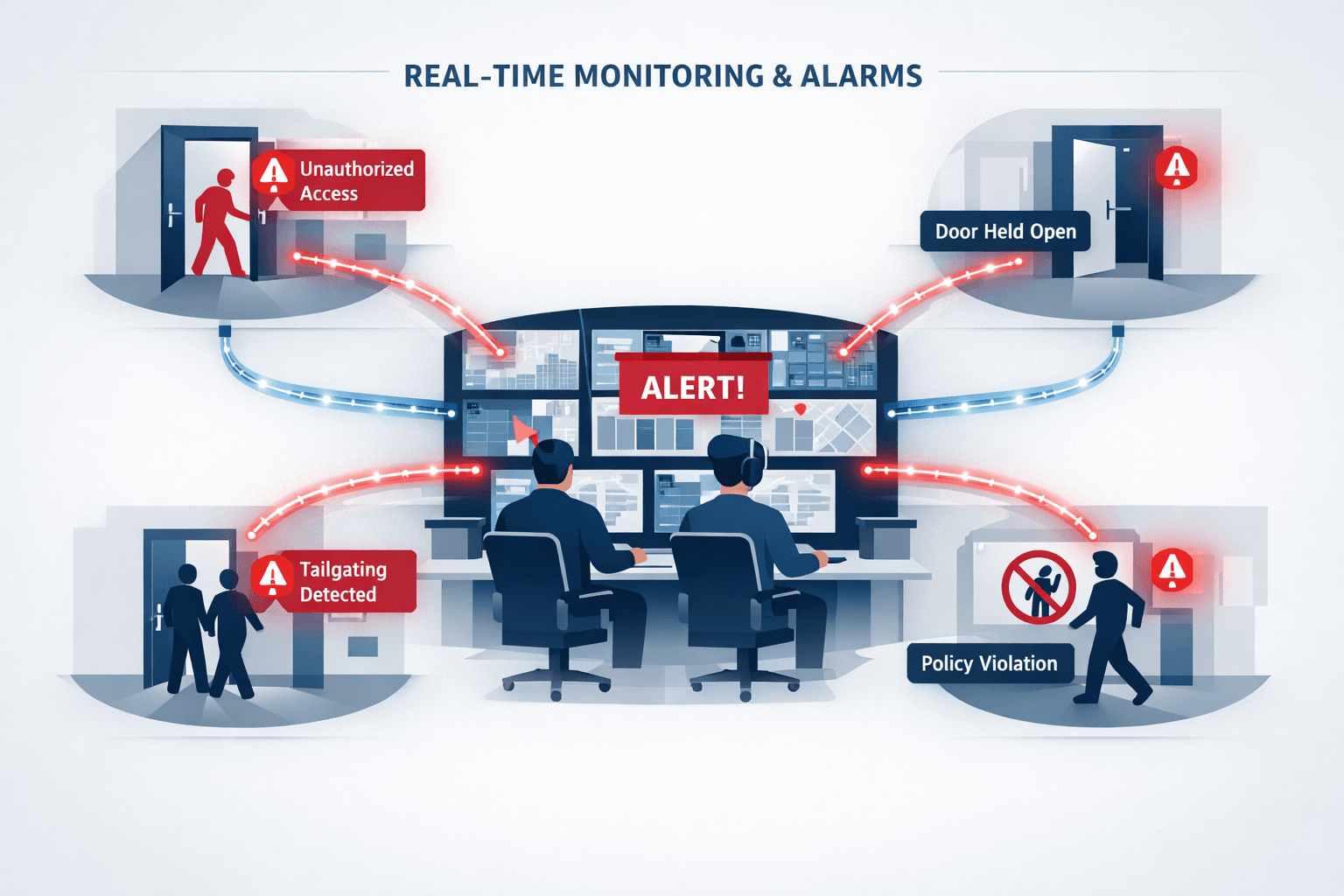 Real-Time Monitoring & Alarms for access control system in UAE