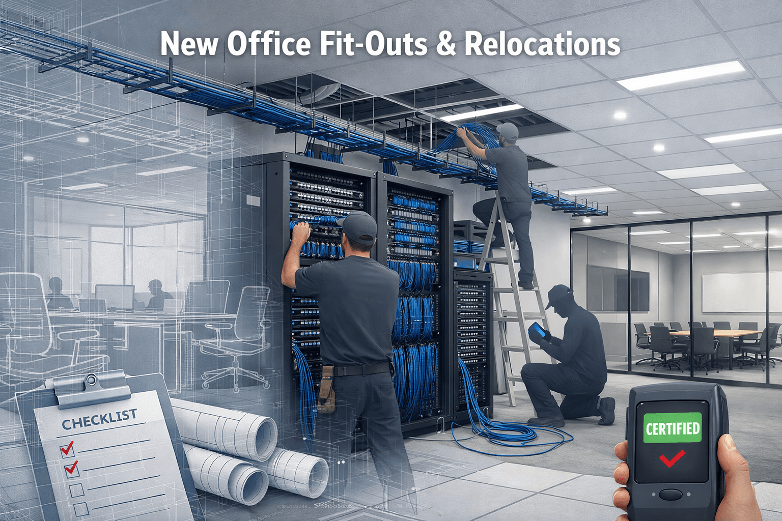 New Office Fit-Outs & Relocations for structured cabling solution in UAE
