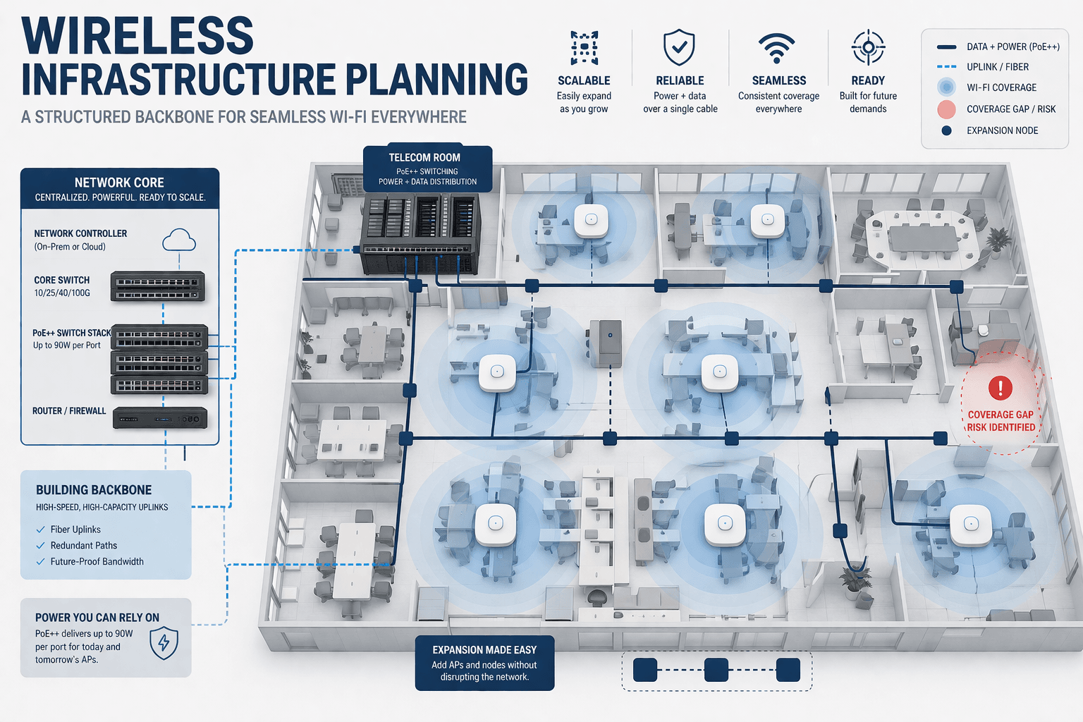 Wireless Infrastructure Planning for structured cabling solution in UAE