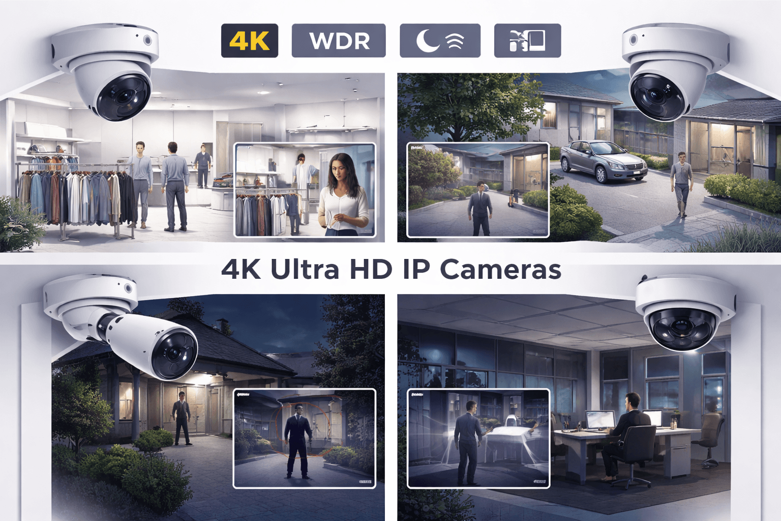 4K Ultra HD IP Cameras for cctv security & surveillance in UAE