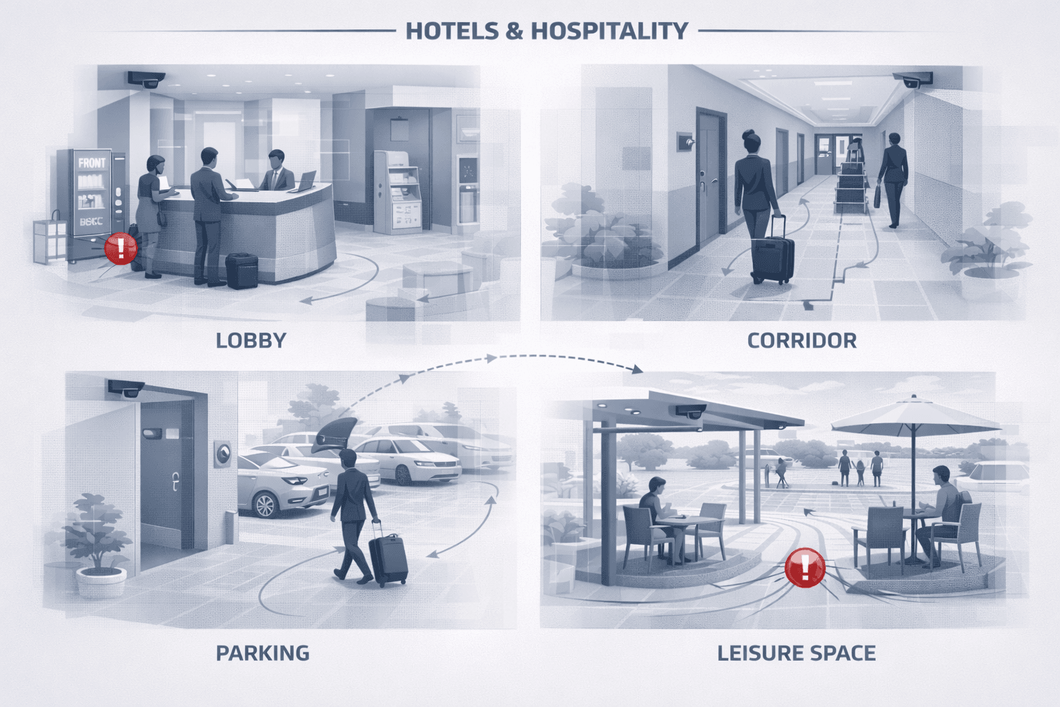 Hotels & Hospitality for cctv security & surveillance in UAE