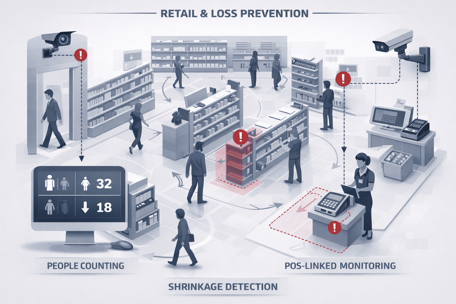 Retail & Loss Prevention for cctv security & surveillance in UAE