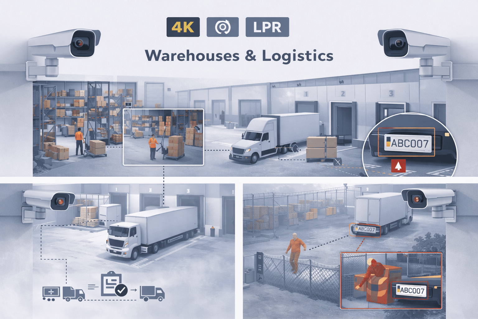 Warehouses & Logistics for cctv security & surveillance in UAE