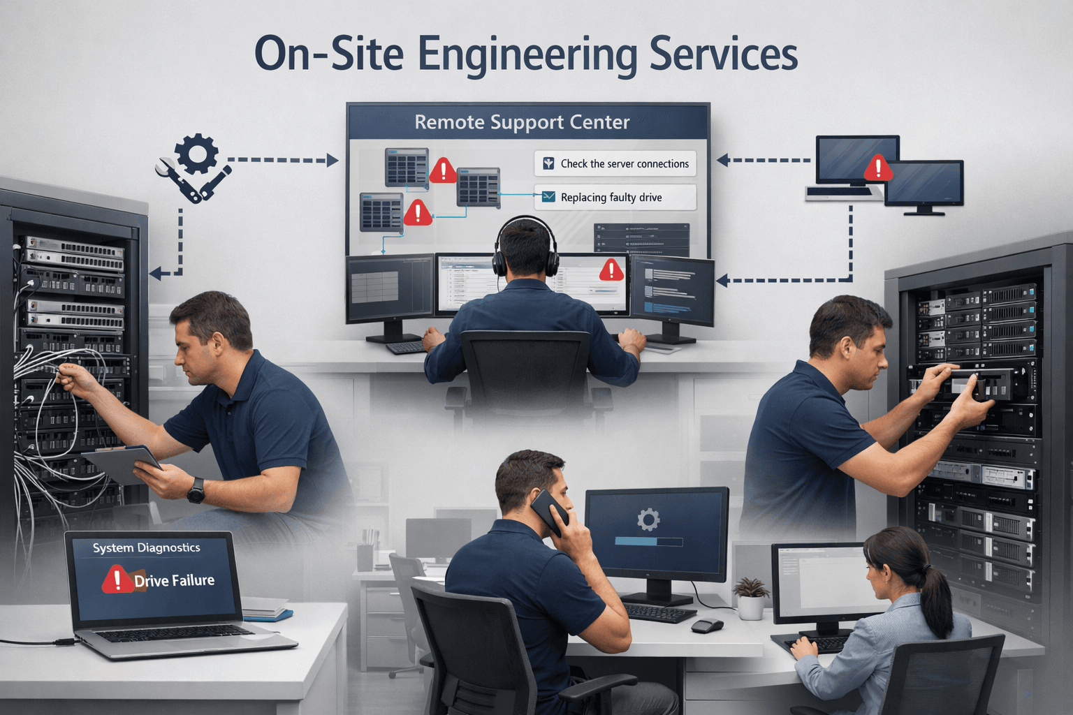On-Site Engineering Services for it support & amc in UAE