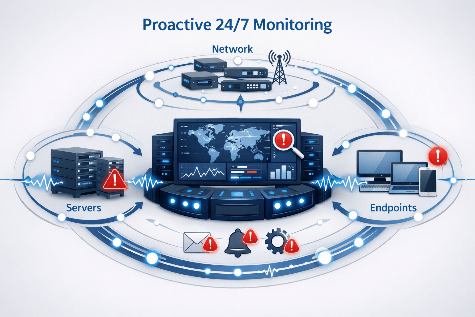 Proactive 24/7 Monitoring for it support & amc in UAE