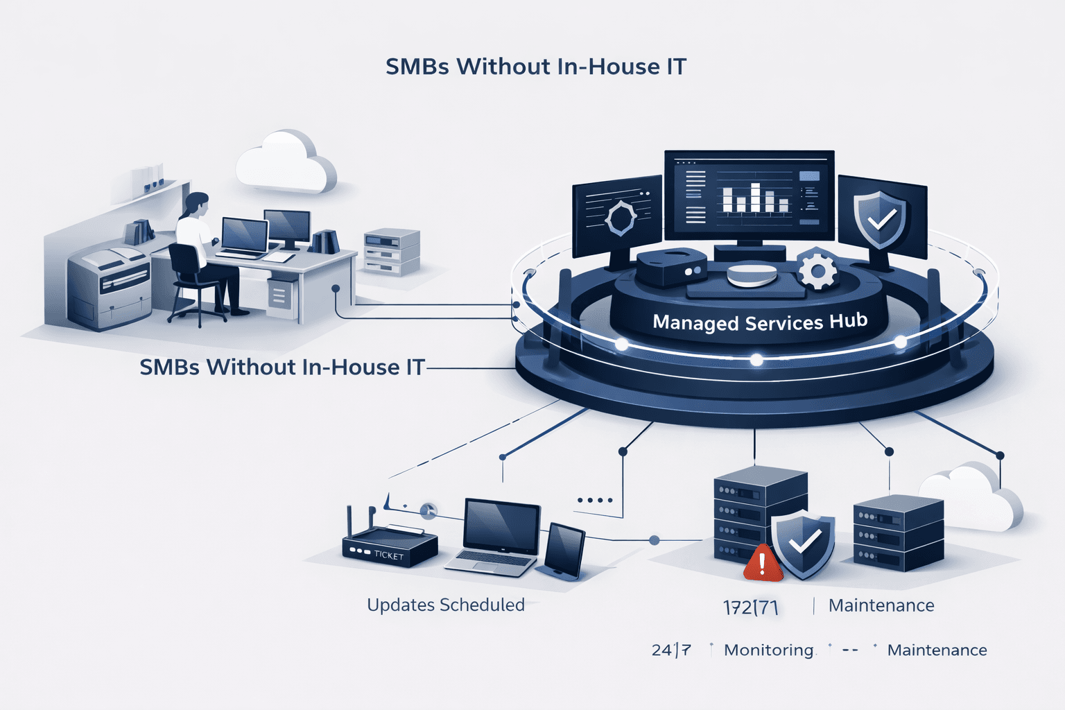 SMBs Without In-House IT for it support & amc in UAE