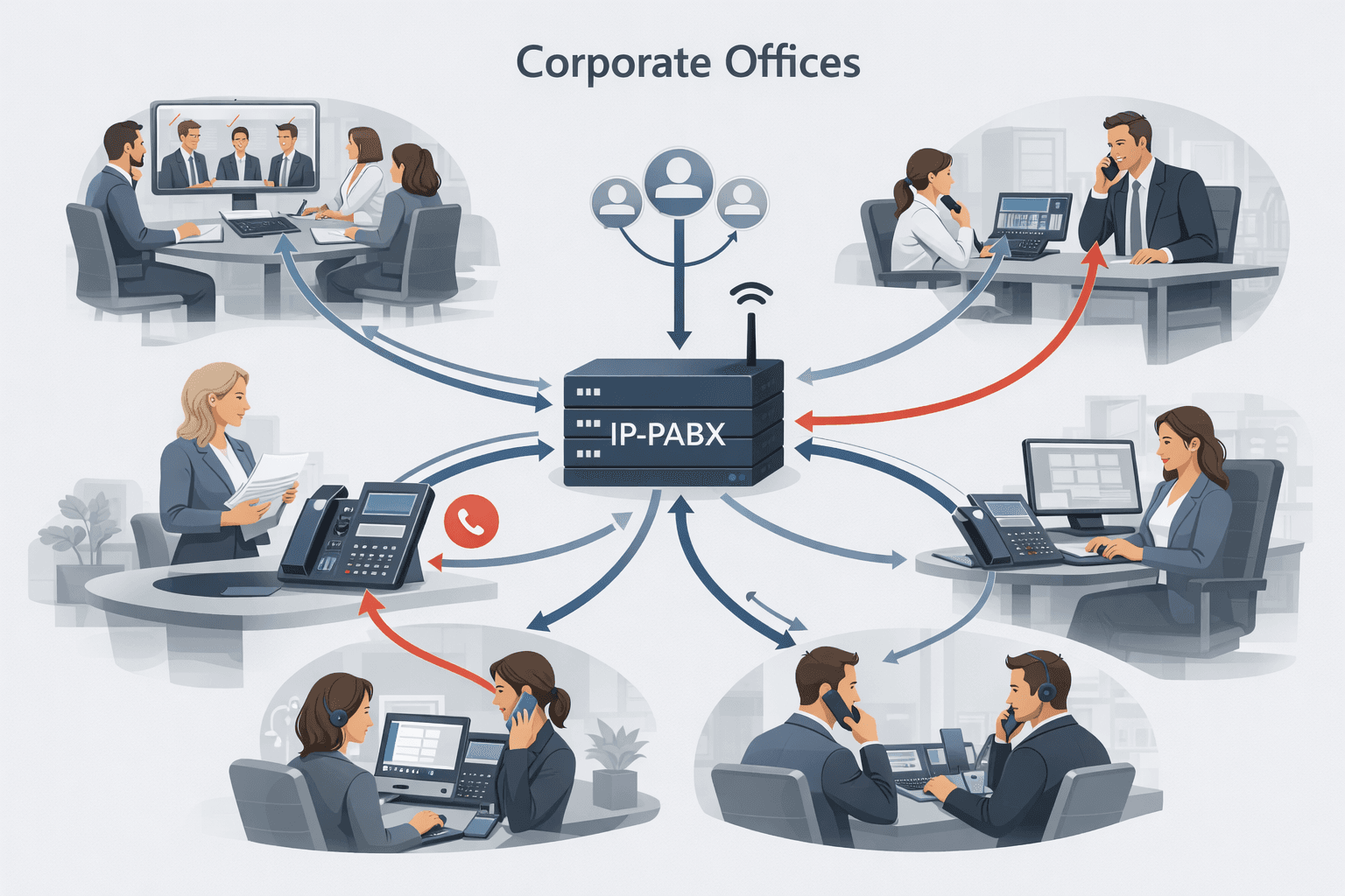 Corporate Offices for pabx solution in UAE