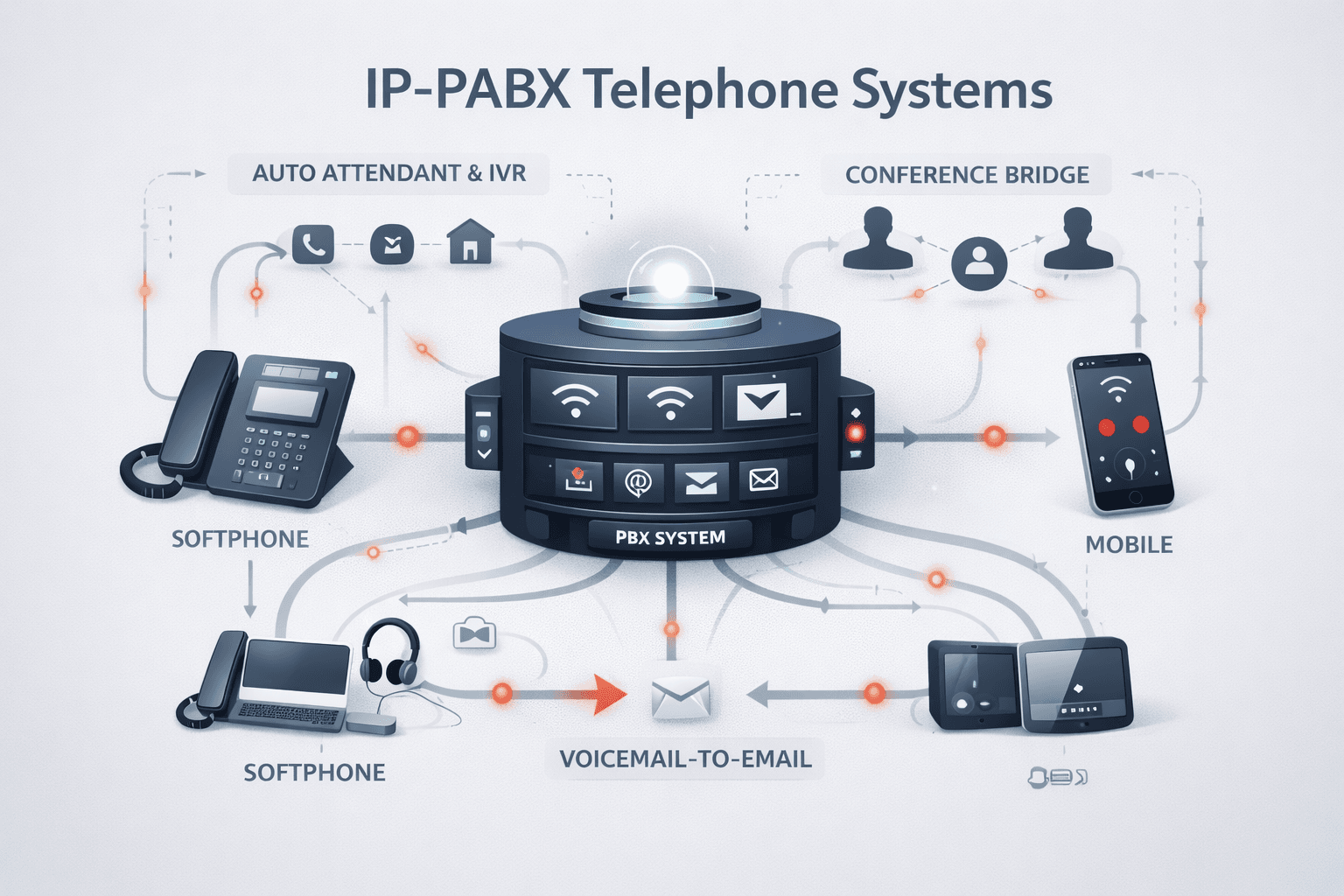 IP-PABX Telephone Systems for pabx solution in UAE