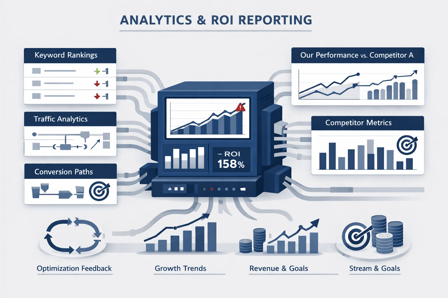 Analytics & ROI Reporting for seo services in UAE