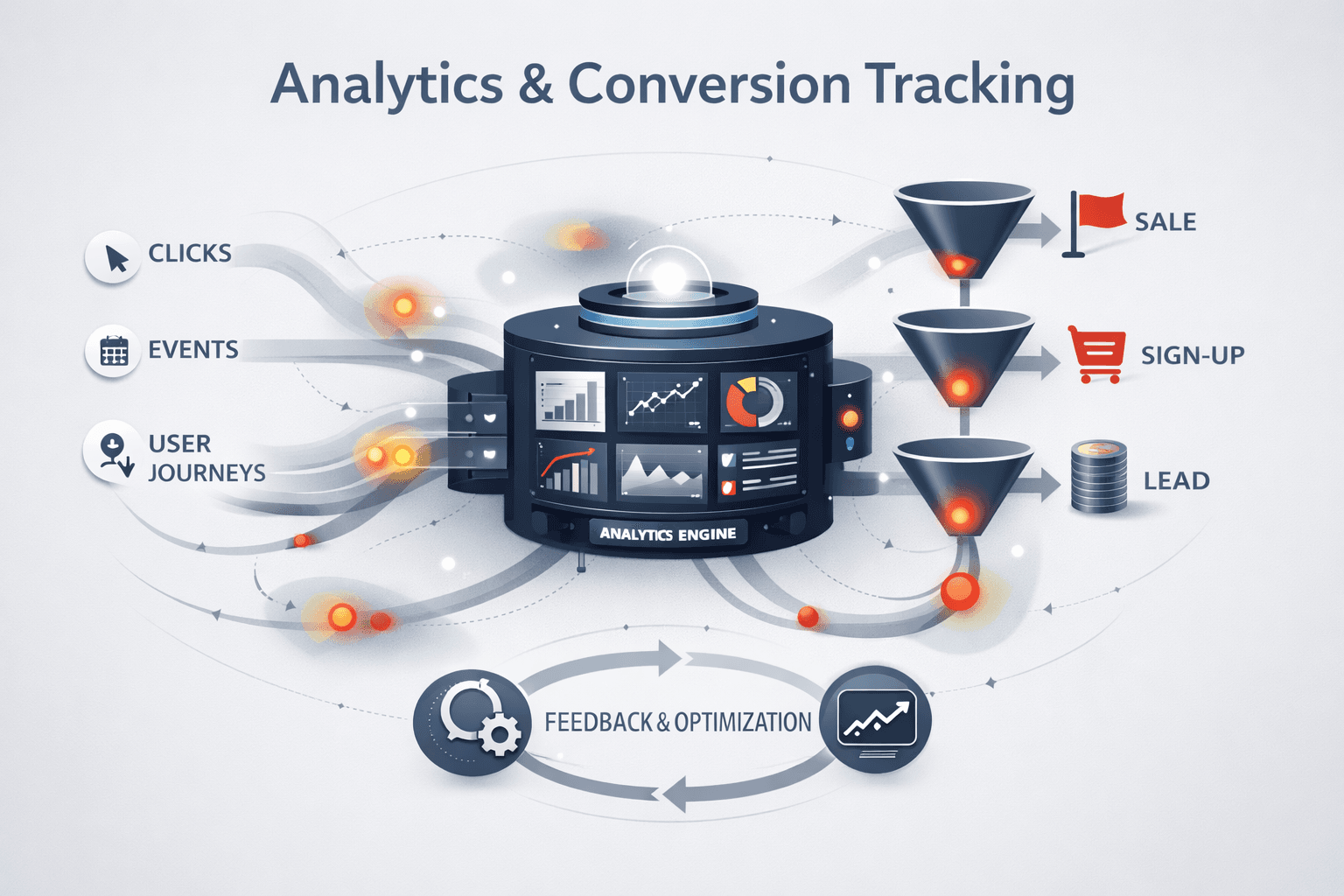 Analytics & Conversion Tracking for website development services in UAE